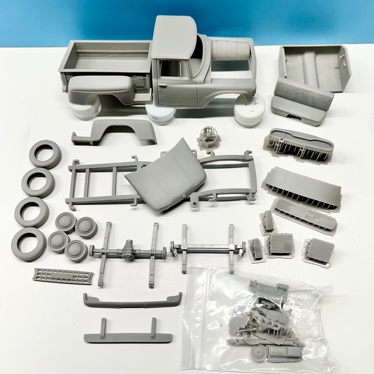 1964 International Pickup Truck (Stepside) 3D Printed Resin Model Kit