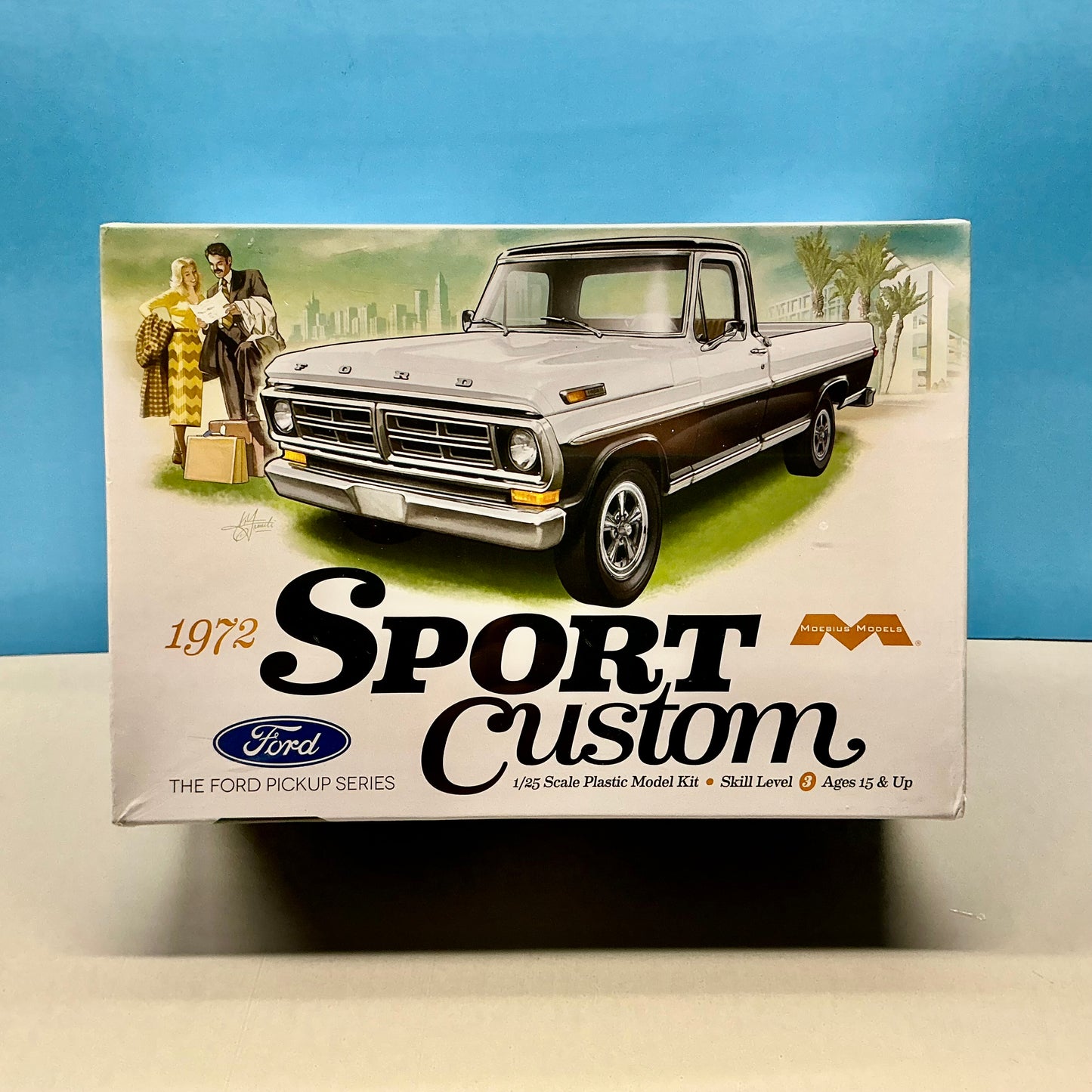 1972 Ford Sport Custom F100 Pickup Truck by Moebius - SEALED - 15 % OFF