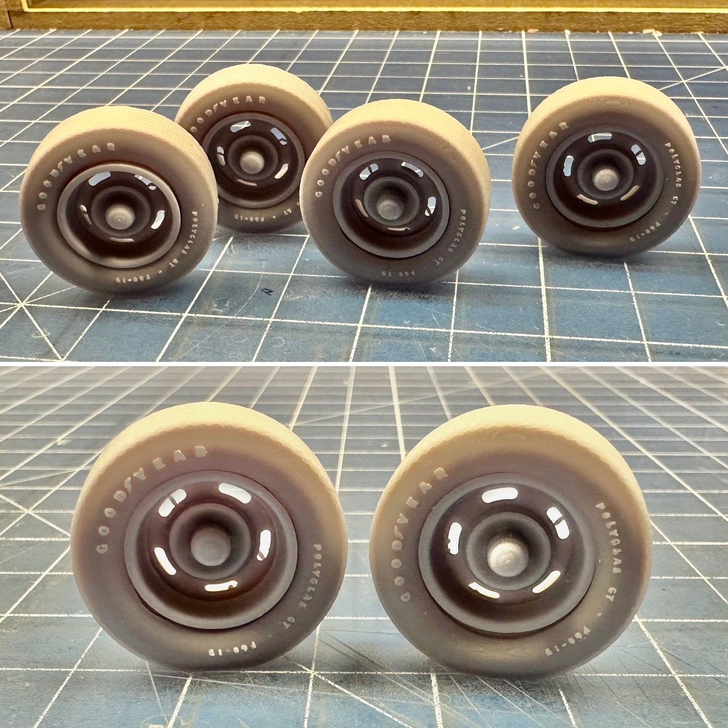 Goodyear Polyglas GT F60-15 Tires 1/25 1/24 (SOLD IN PAIRS)