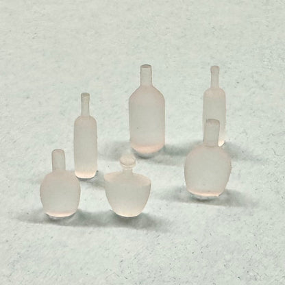 Set of 6 Liquor Bottles for Diorama 1/24 1/25