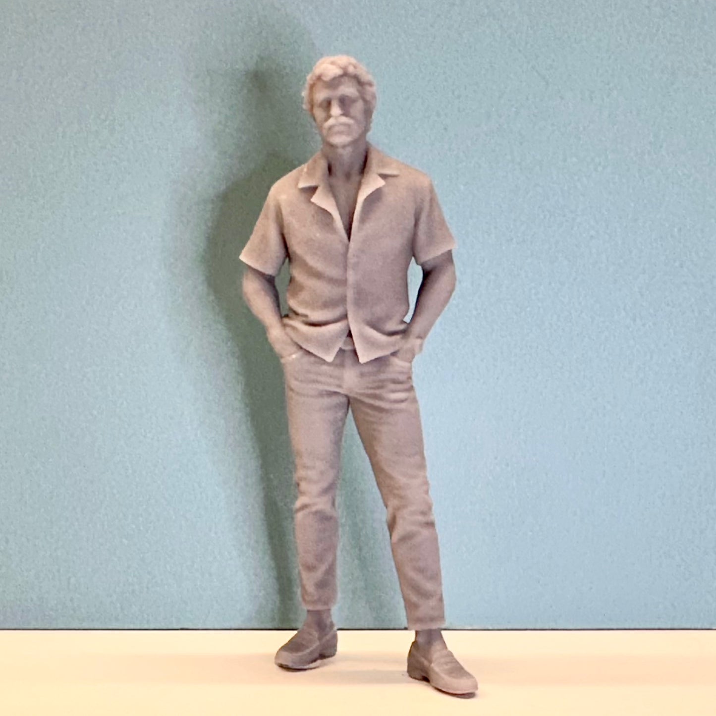 Magnum PI Figure for Display or Diorama 1/24 1/25
