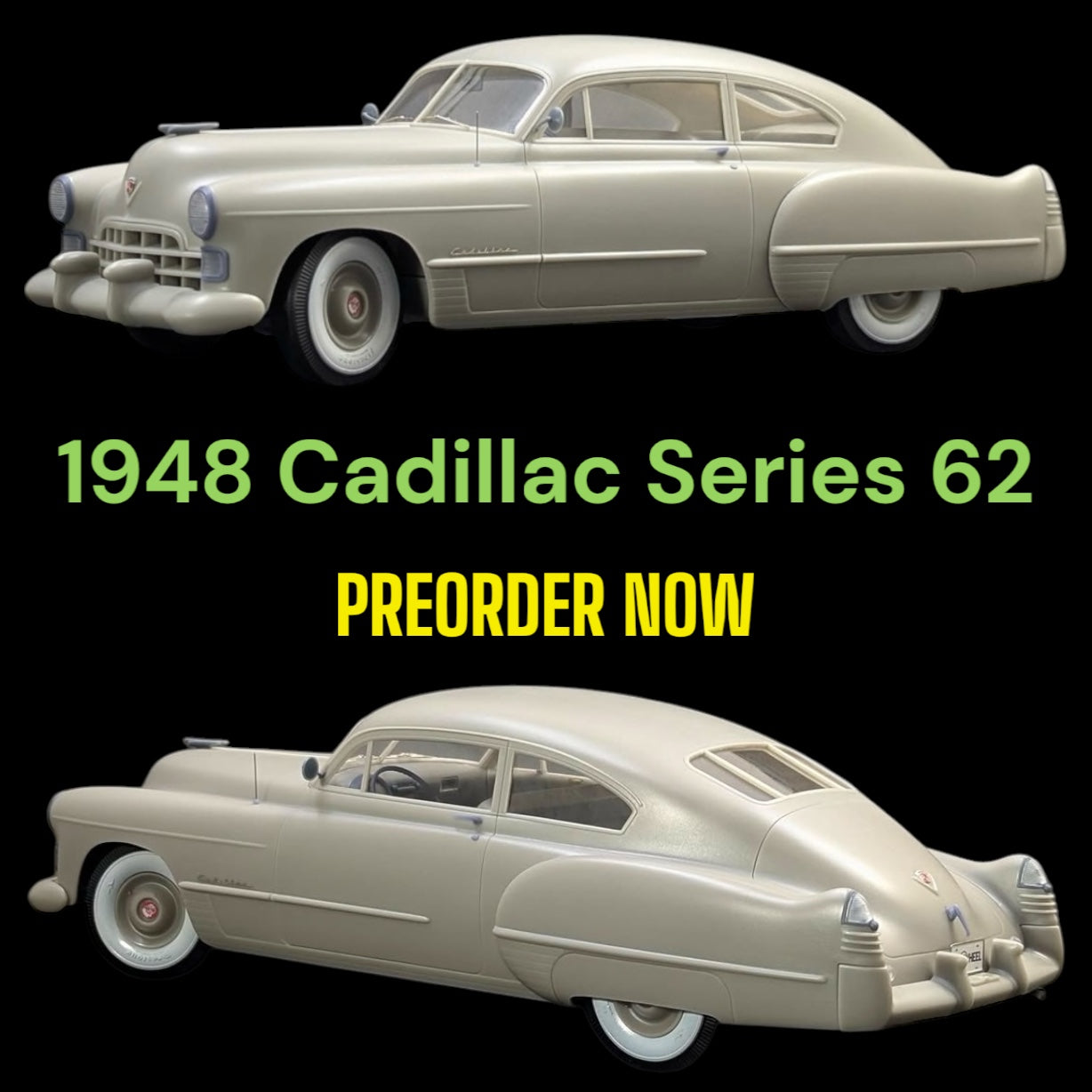 1948 Cadillac Series 62 Resin Kit 1/25 by Red Wheel Models PREORDER