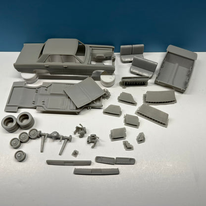1968 Plymouth Valiant 4 Dr 3D Printed Resin Model Kit KED