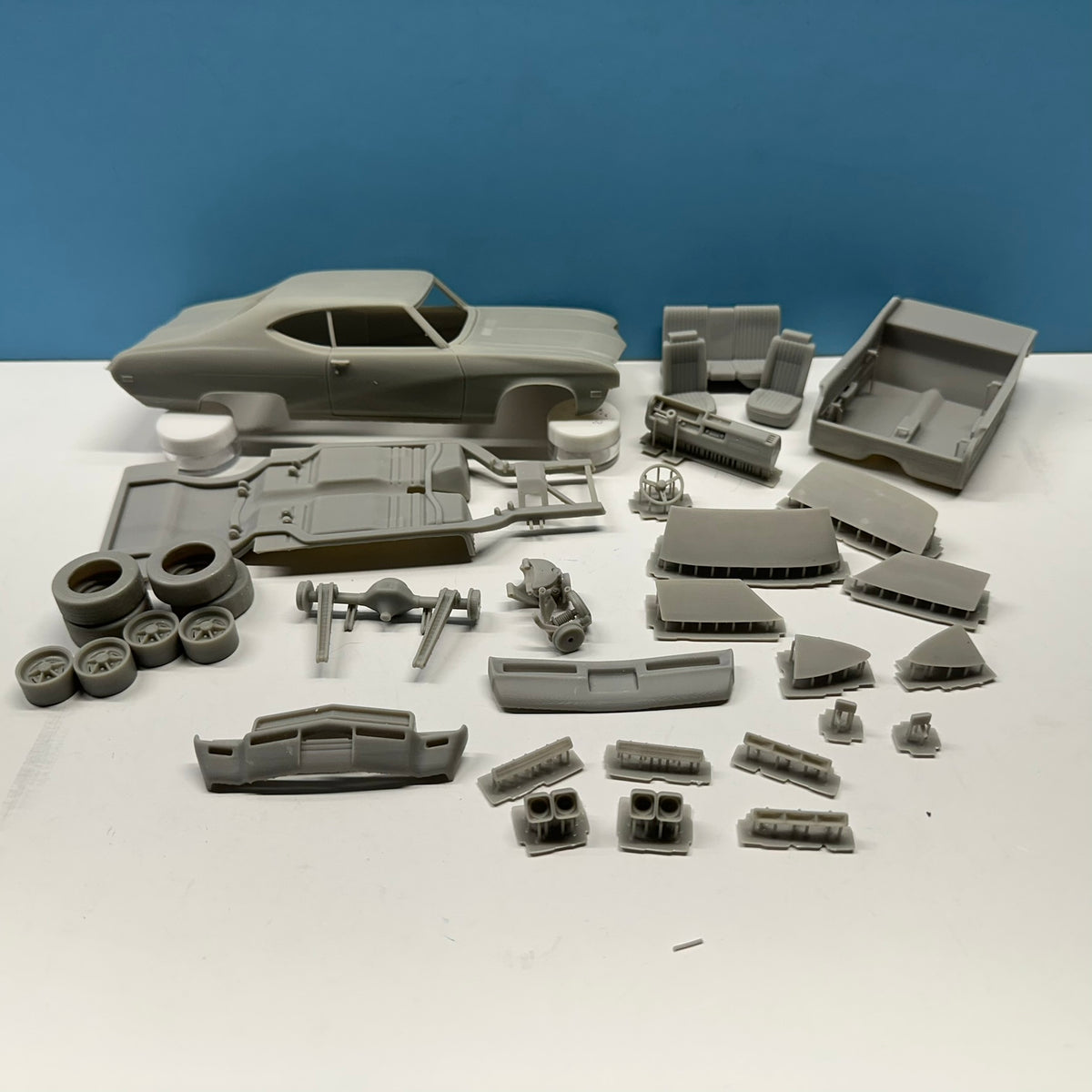 1969 Buick Skylark 3D Printed Resin Model Kit KED