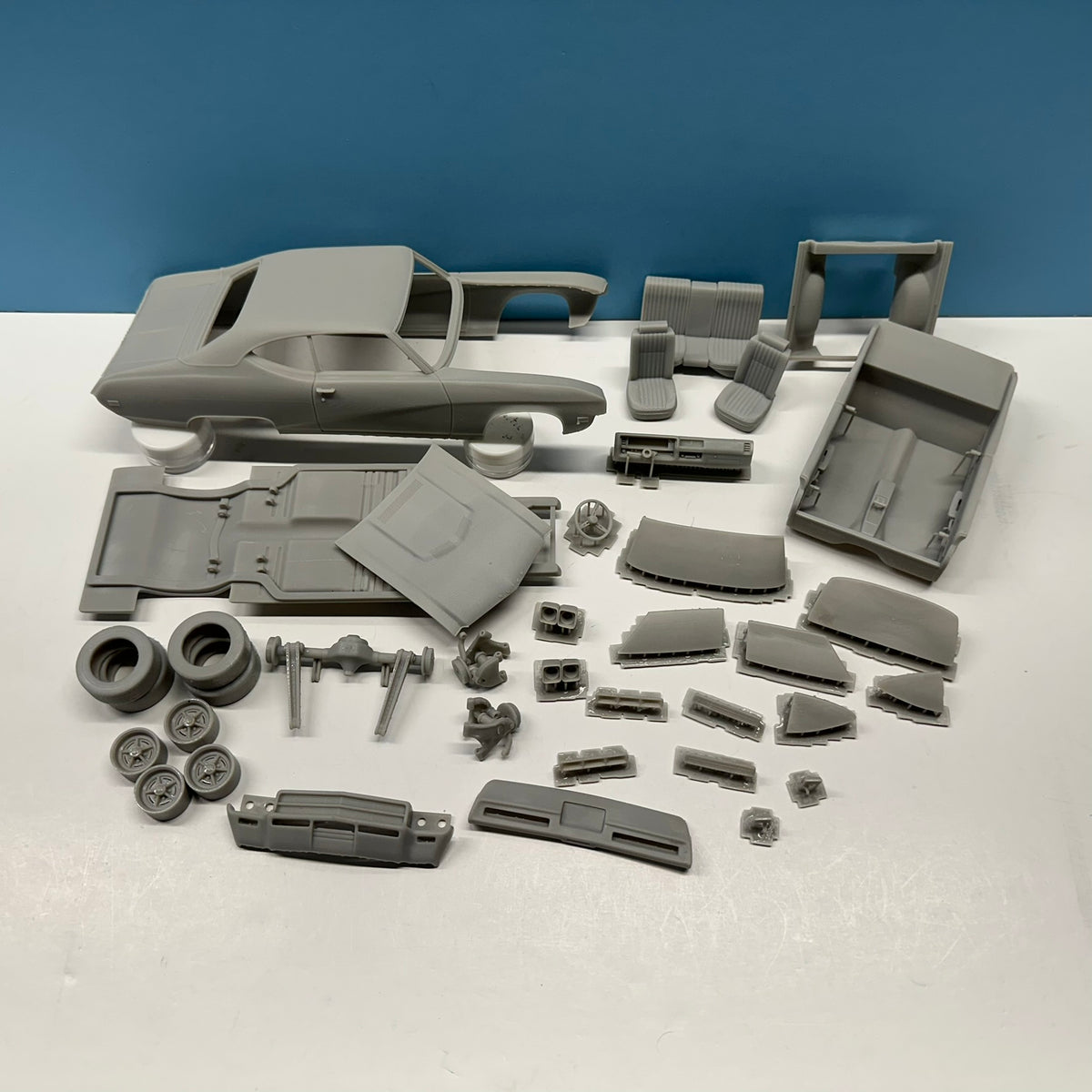 Vinyl Top 1969 Buick Skylark 3D Printed Resin Model Kit KED