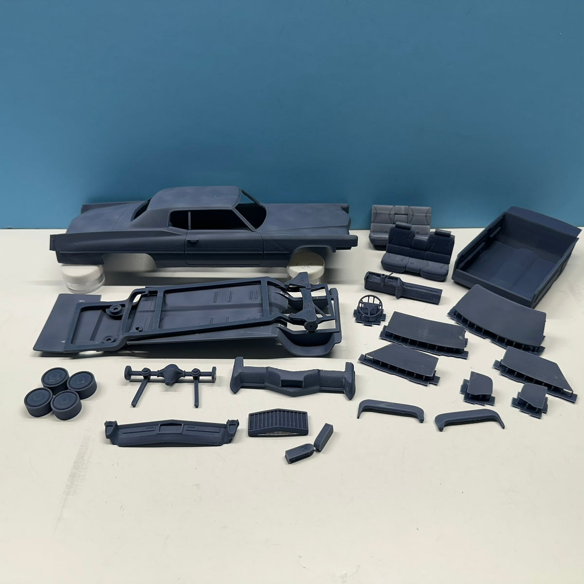 1970 Cadillac Deville 3D Printed Resin Model Kit KED
