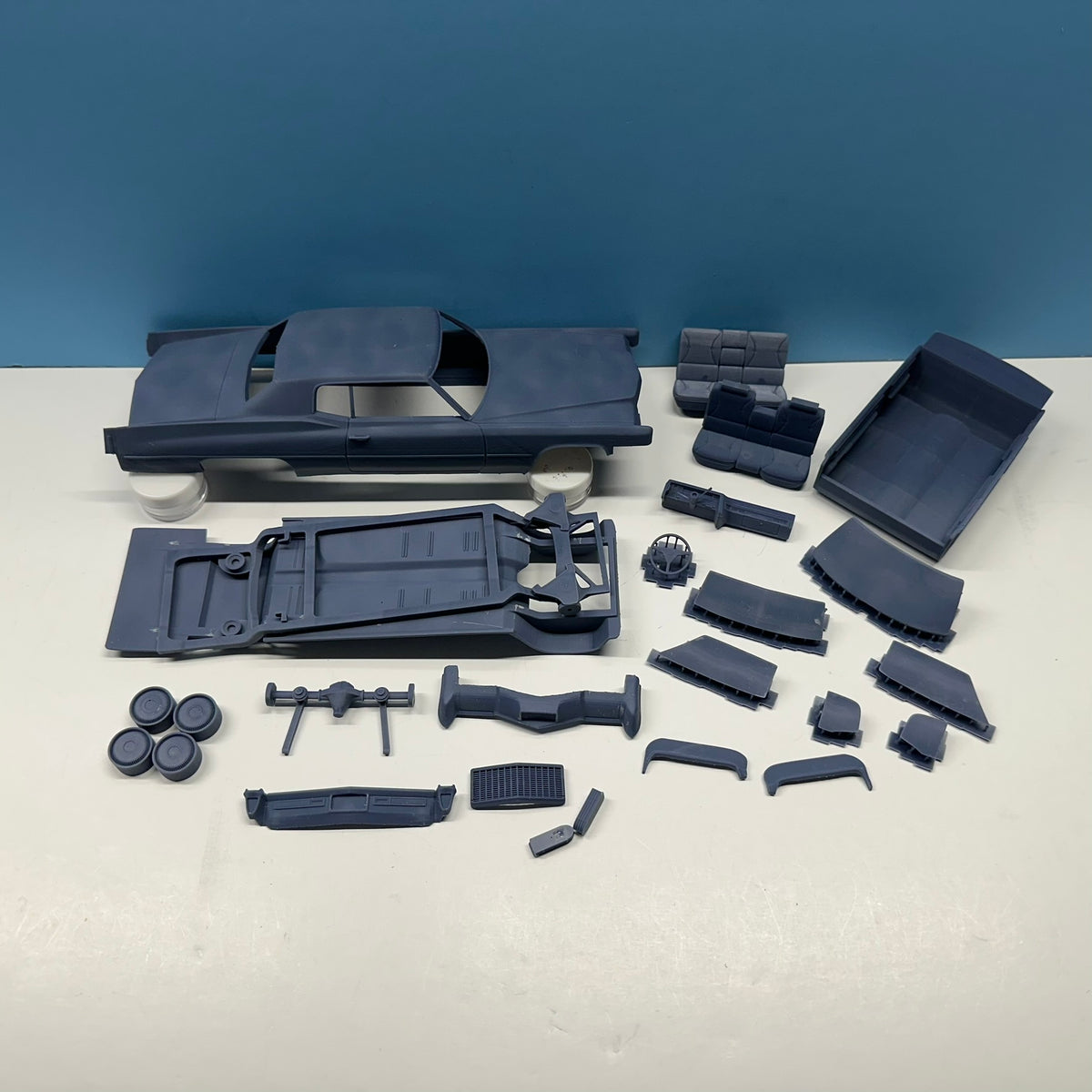 1970 Cadillac Deville 3D Printed Resin Model Kit KED