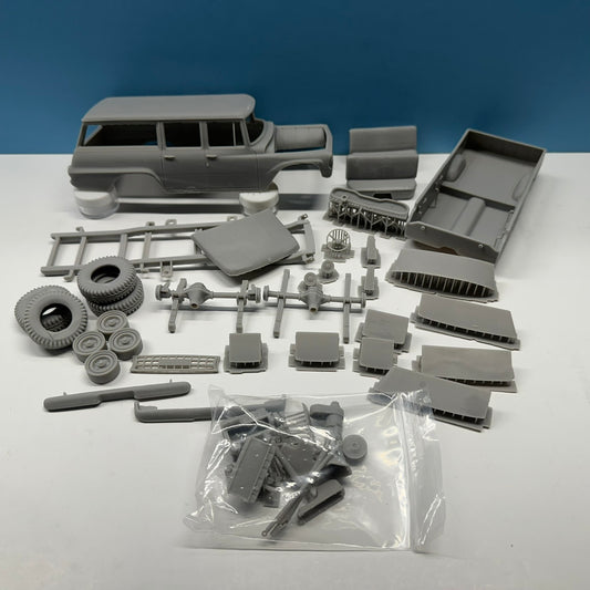 1964 International Travelall 4x4 3D Printed Resin Model Kit KED