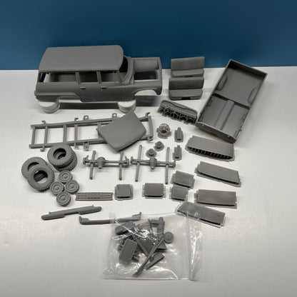1964 International Travelall 4x4 3D Printed Resin Model Kit KED