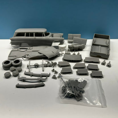 1955 Plymouth Plaza Station Wagon 3D Printed Resin Model Kit KED