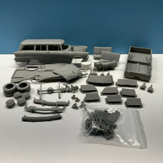 1955 Plymouth Plaza Station Wagon 3D Printed Resin Model Kit KED