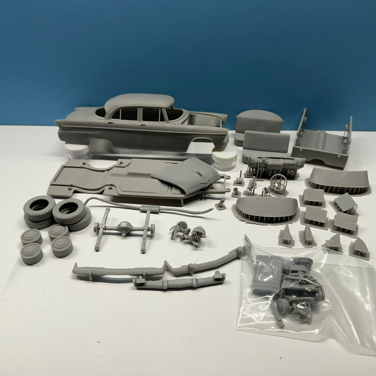 1955 Plymouth Belvedere 3D Printed Resin Model Kit KED