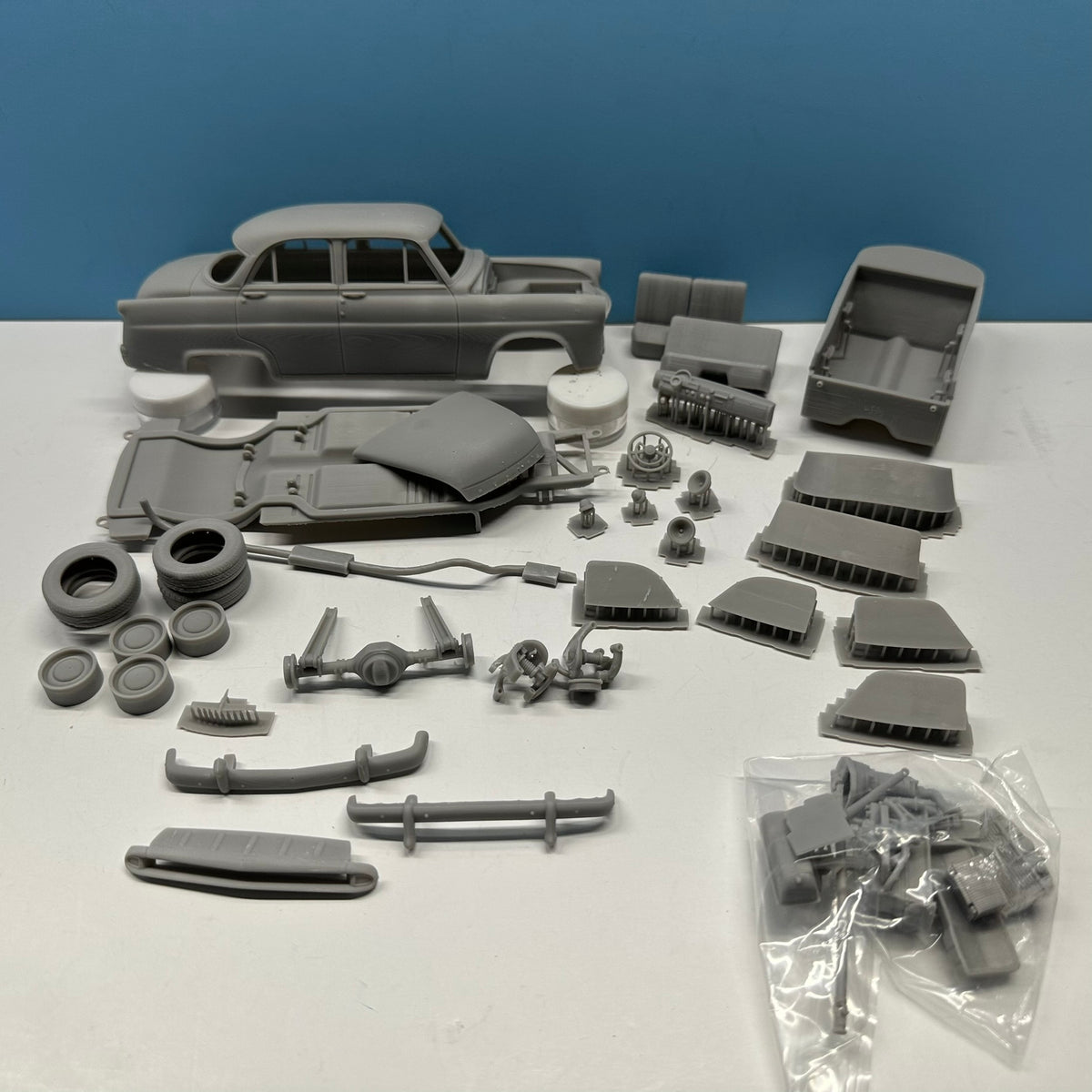 1953 Hudson Jet 4 Dr 3D Printed Resin Model Kit KED