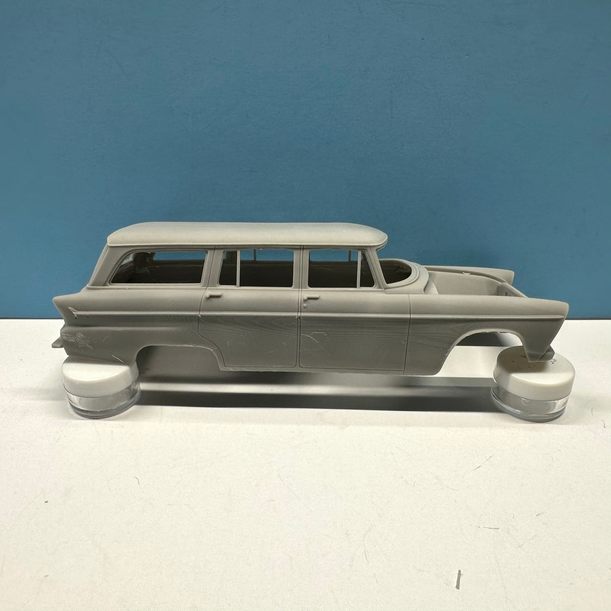 1955 Plymouth Belvedere 4 Dr Suburban Wagon 3D Printed Resin Model Kit KED
