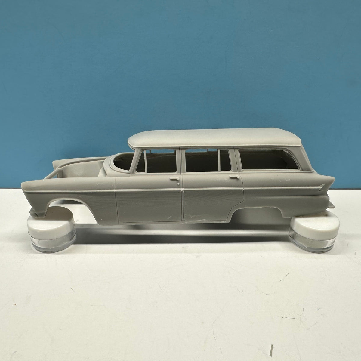1955 Plymouth Belvedere 4 Dr Suburban Wagon 3D Printed Resin Model Kit KED