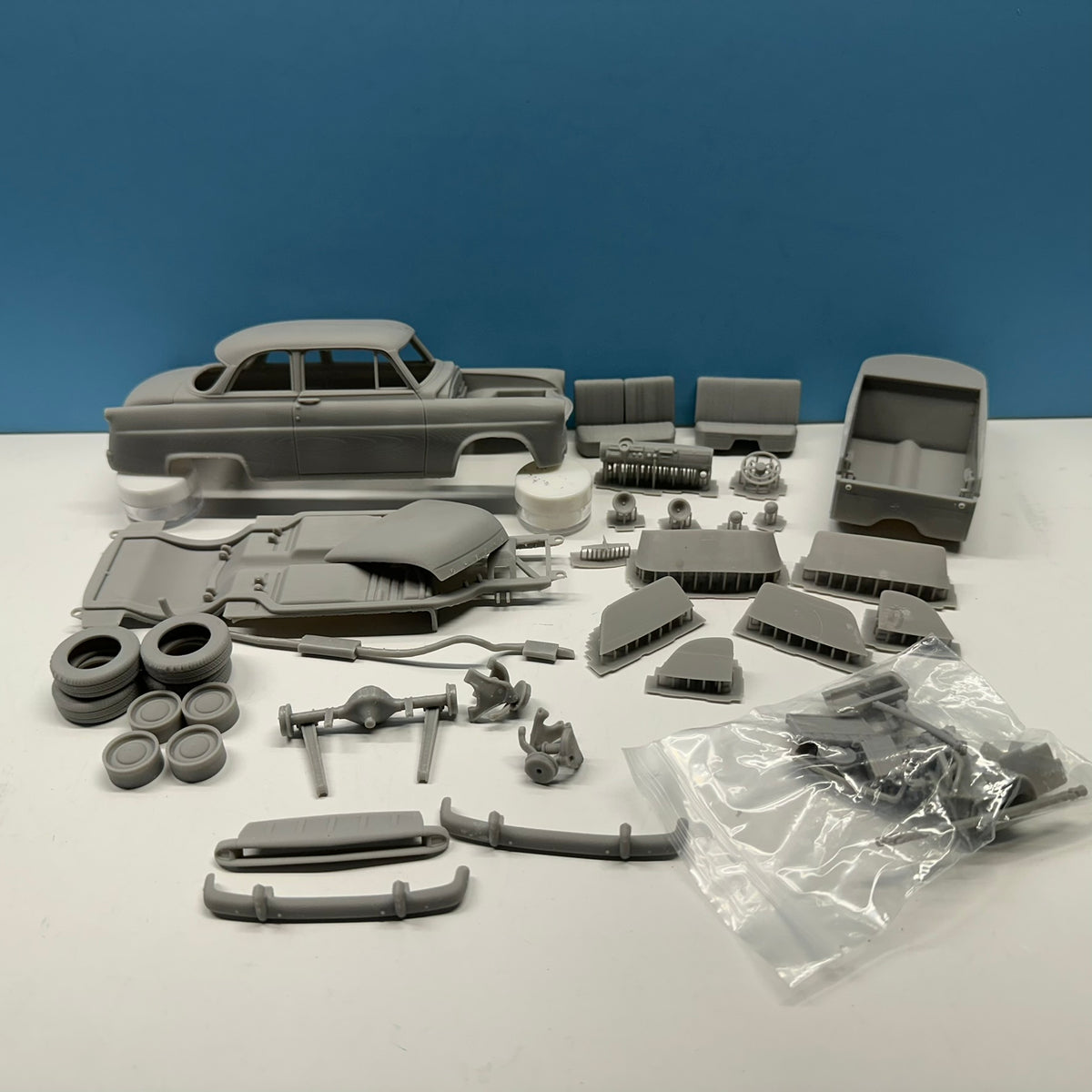 1953 Hudson Jet 2 Dr Coupe 3D Printed Resin Model Kit KED