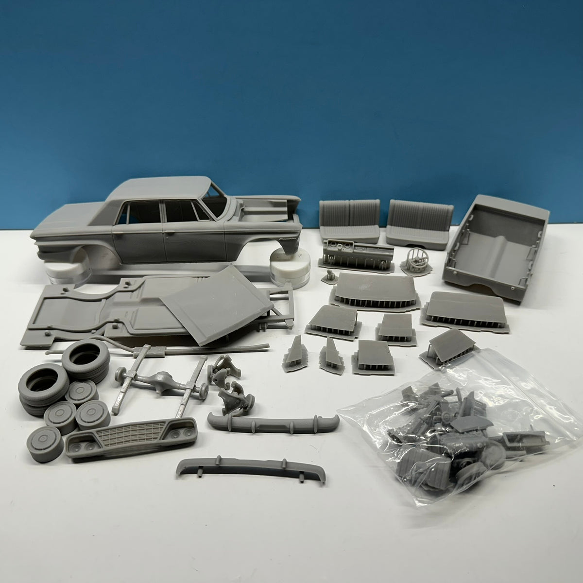 1964 Studebaker Commander 4 Dr 3D Printed Resin Model Kit KED