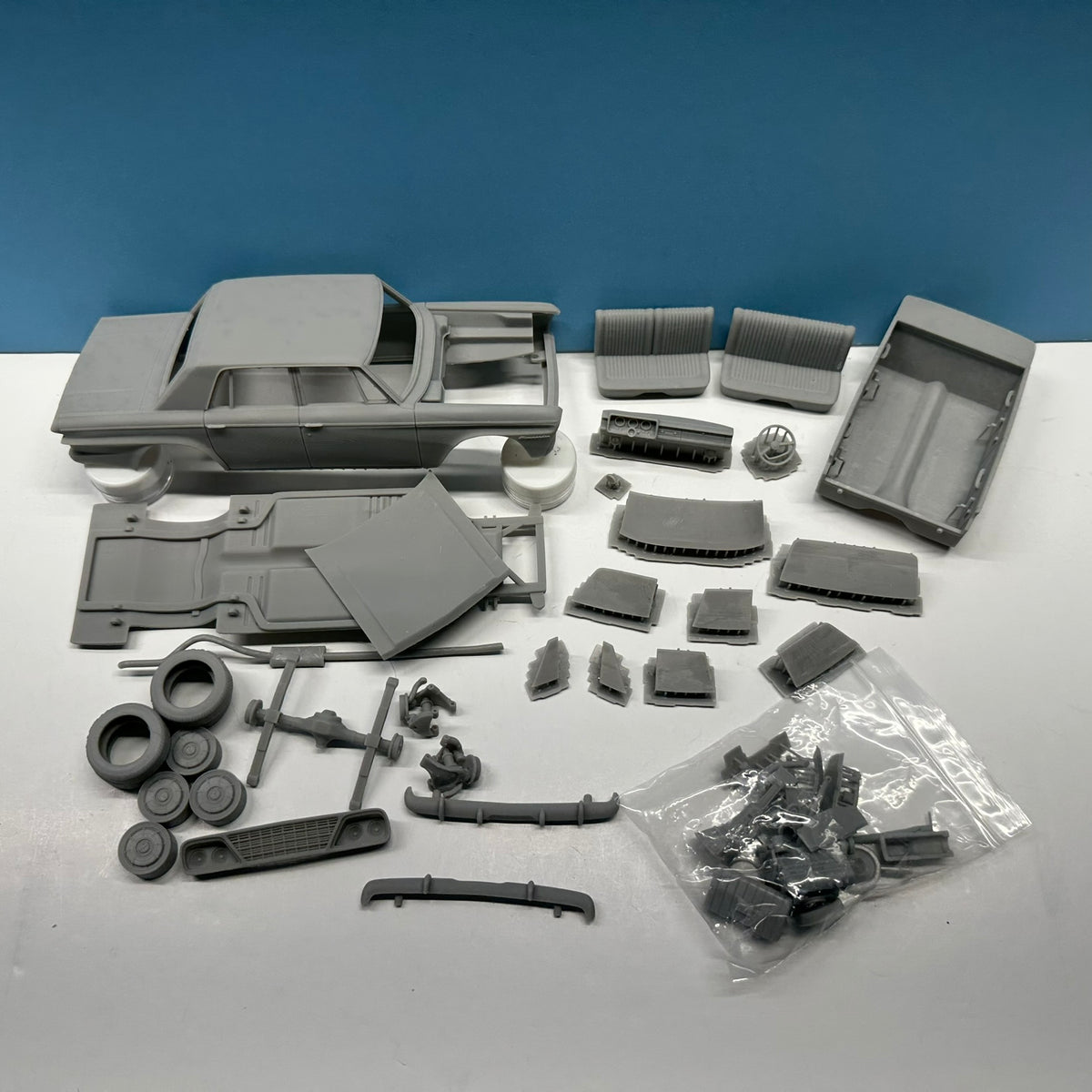 1964 Studebaker Commander 4 Dr 3D Printed Resin Model Kit KED