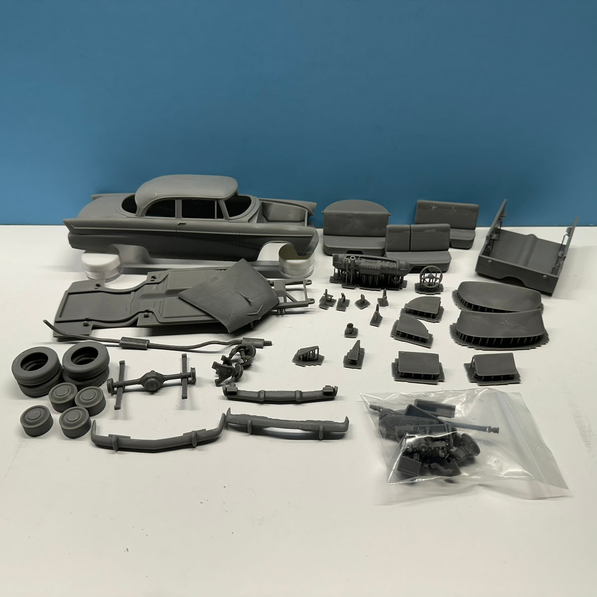 1955 Plymouth Belvedere 3D Printed Resin Model Kit KED