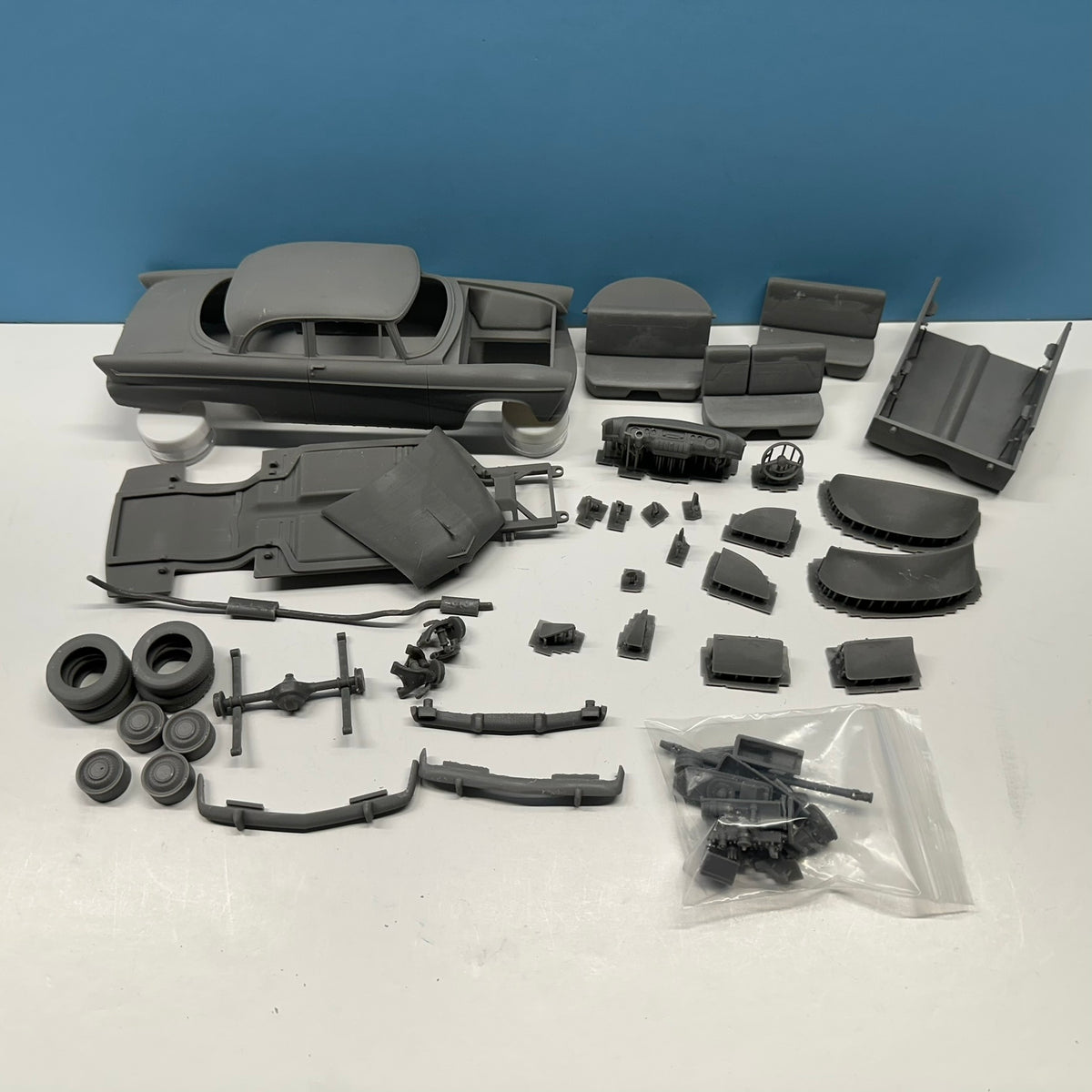 1955 Plymouth Belvedere 3D Printed Resin Model Kit KED