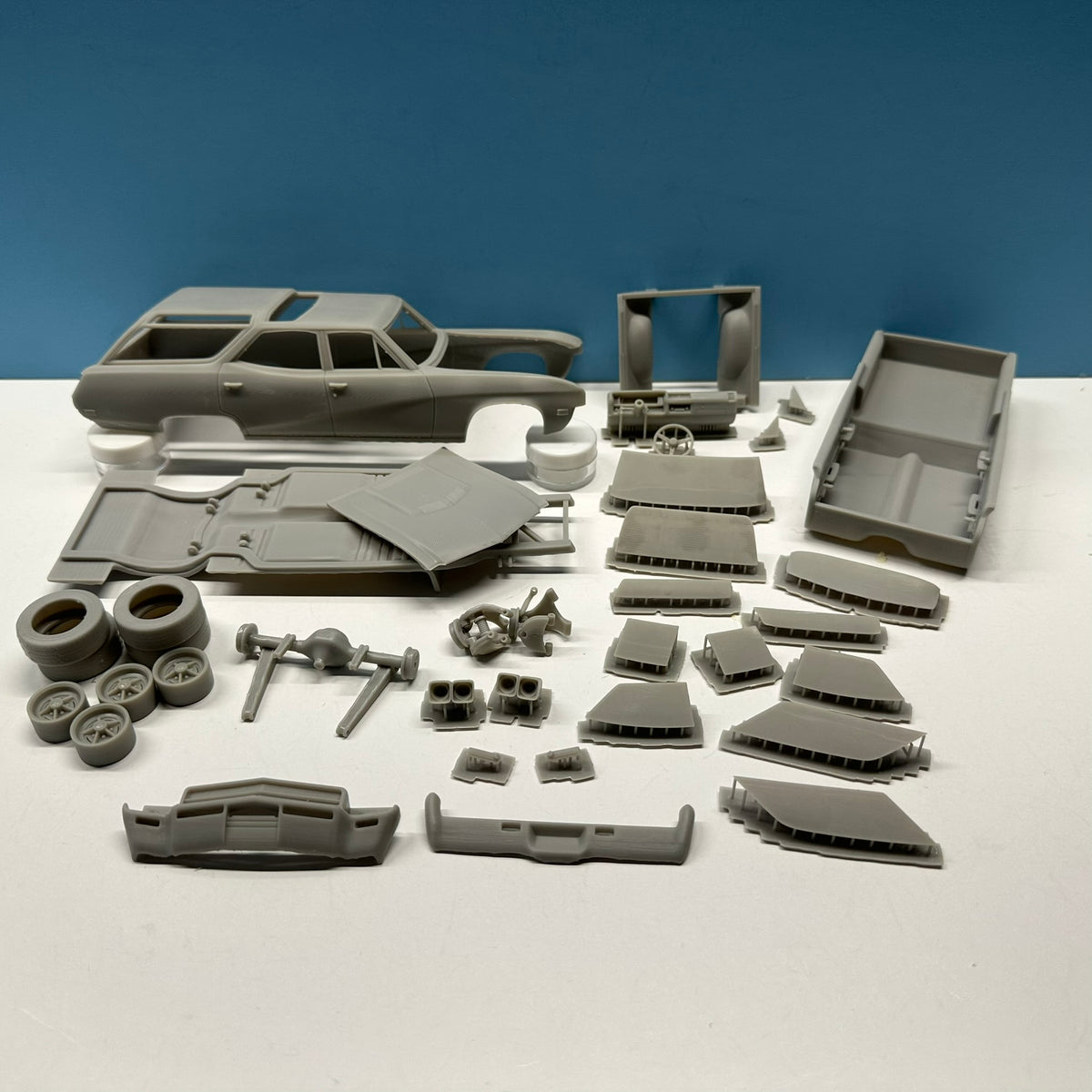 1969 Buick Sport Station Wagon 3D Printed Resin Model Kit KED