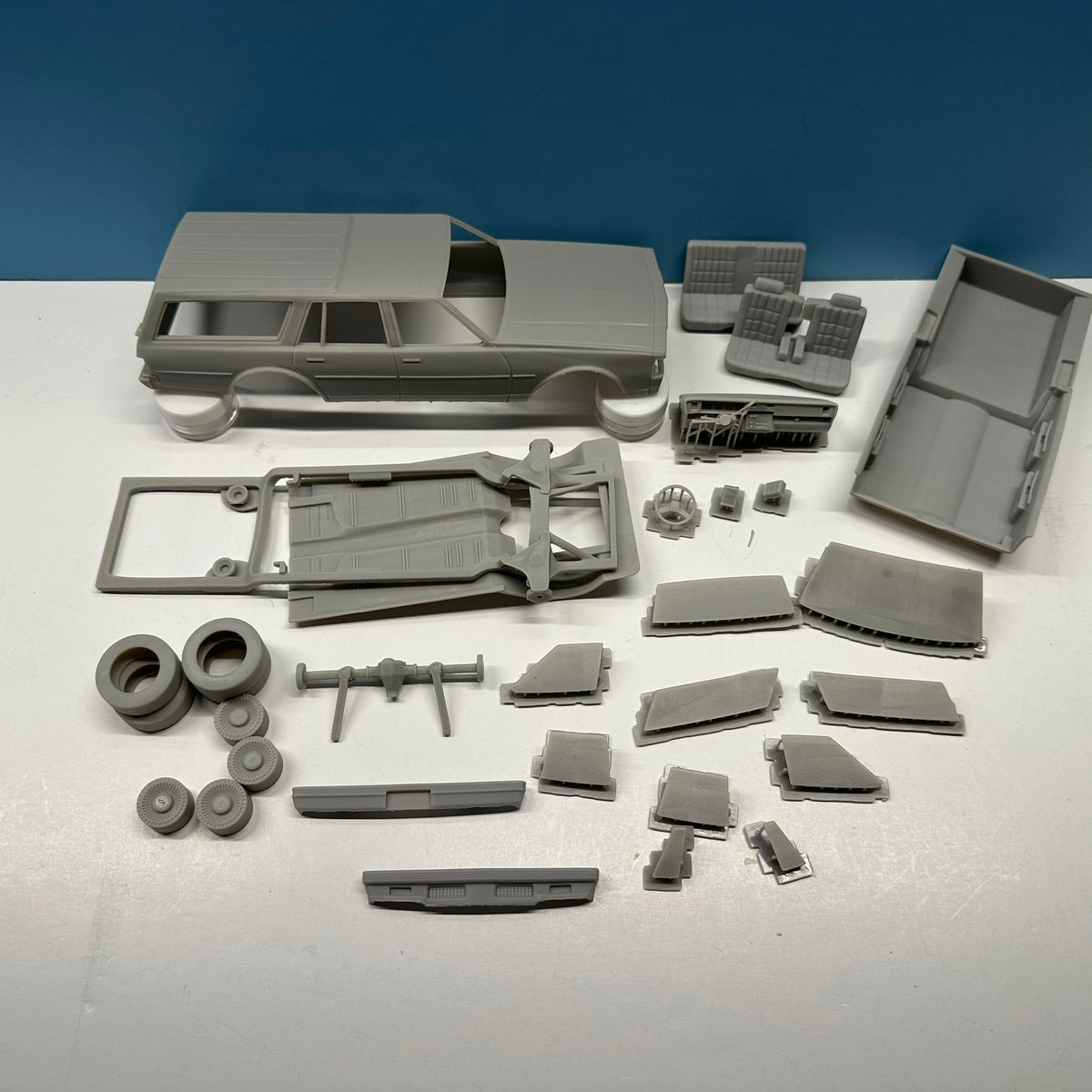 1977 Chevy Caprice Station Wagon 3D Printed Resin Model Kit KE