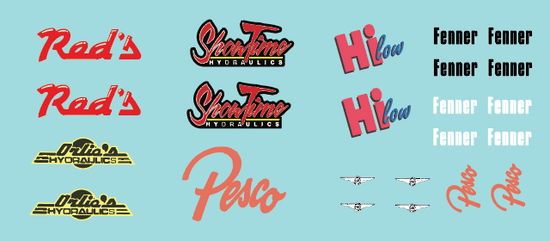 Lowrider Decal Set 1/24 1/25 – IcemanCollections