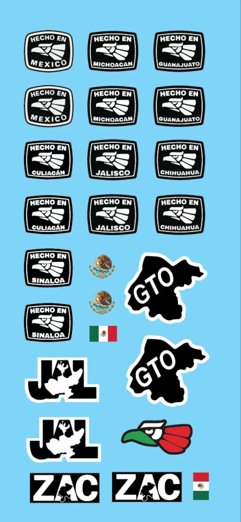 Made in Mexico Decal Set 1/24 1/25