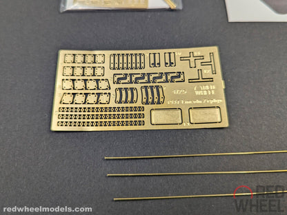PE Hood Hinges Assembly Set for 1937 Lincoln Zephyr 1/25 by Red Wheel Models