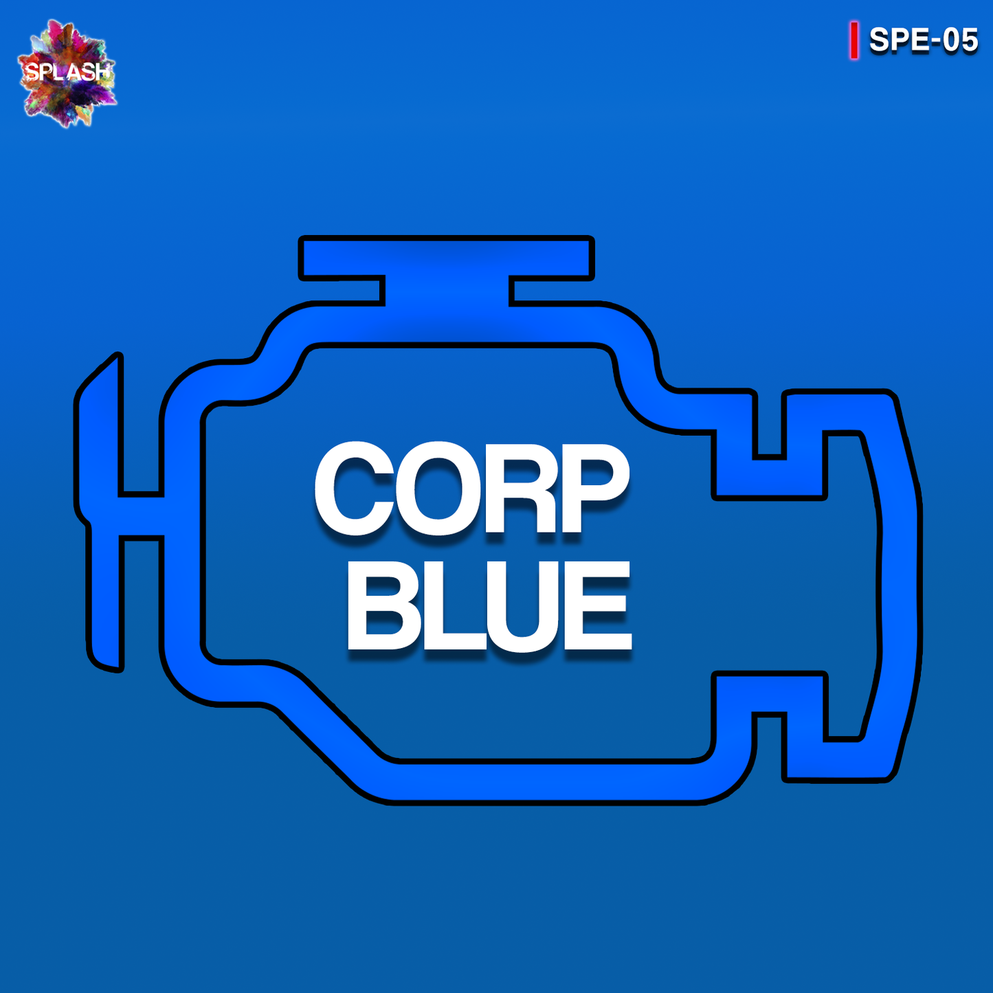 Corporate Blue Engine Paint by Splash Paints SPE-05