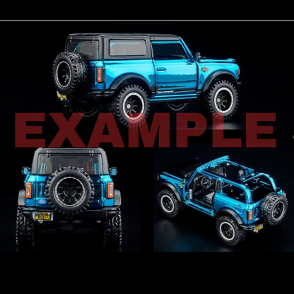 2021 Ford Bronco Wildtrak Blue Hot Wheels RLC 1/64 (2023)