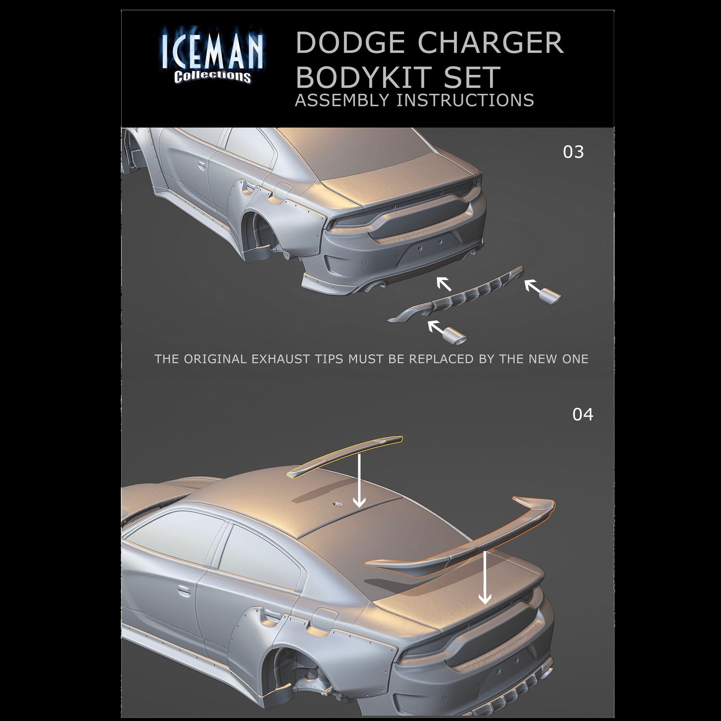 2021 Dodge Charger WB Wide Body Kit 1/25