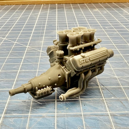 Chevy 572 Engine w/ Air Intake Manifold Short/Tall Stacks 1/25