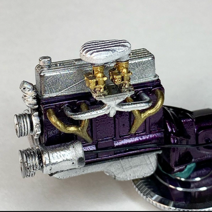 Custom Chevy 235 Engine w/ Finned parts - V6 Straight Six 6 Stovebolt 1/25