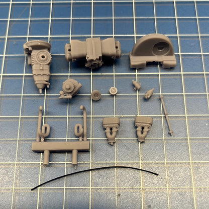 Flat 4 Engine Round Fan Porsche Boxer VW 1/24