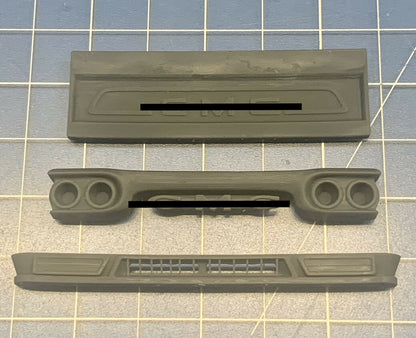 1960 - 1966 Chevy Custom Grille Tailgate Hood Lip Conversion 1/24 1/25