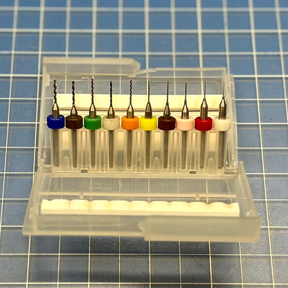 10-piece Micro Mini Drill Bit Set