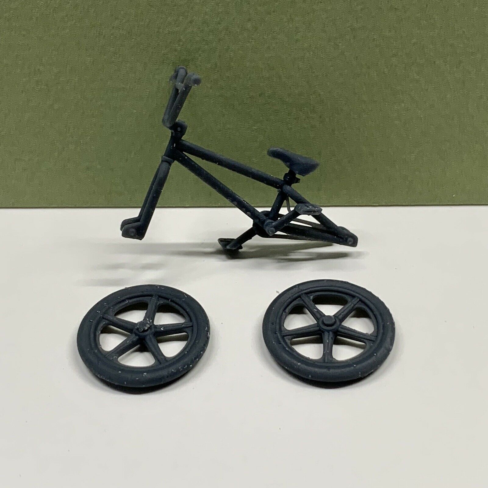 Custom BMX Bike Bicycle w Moto Mag Wheels for Diorama Display 1